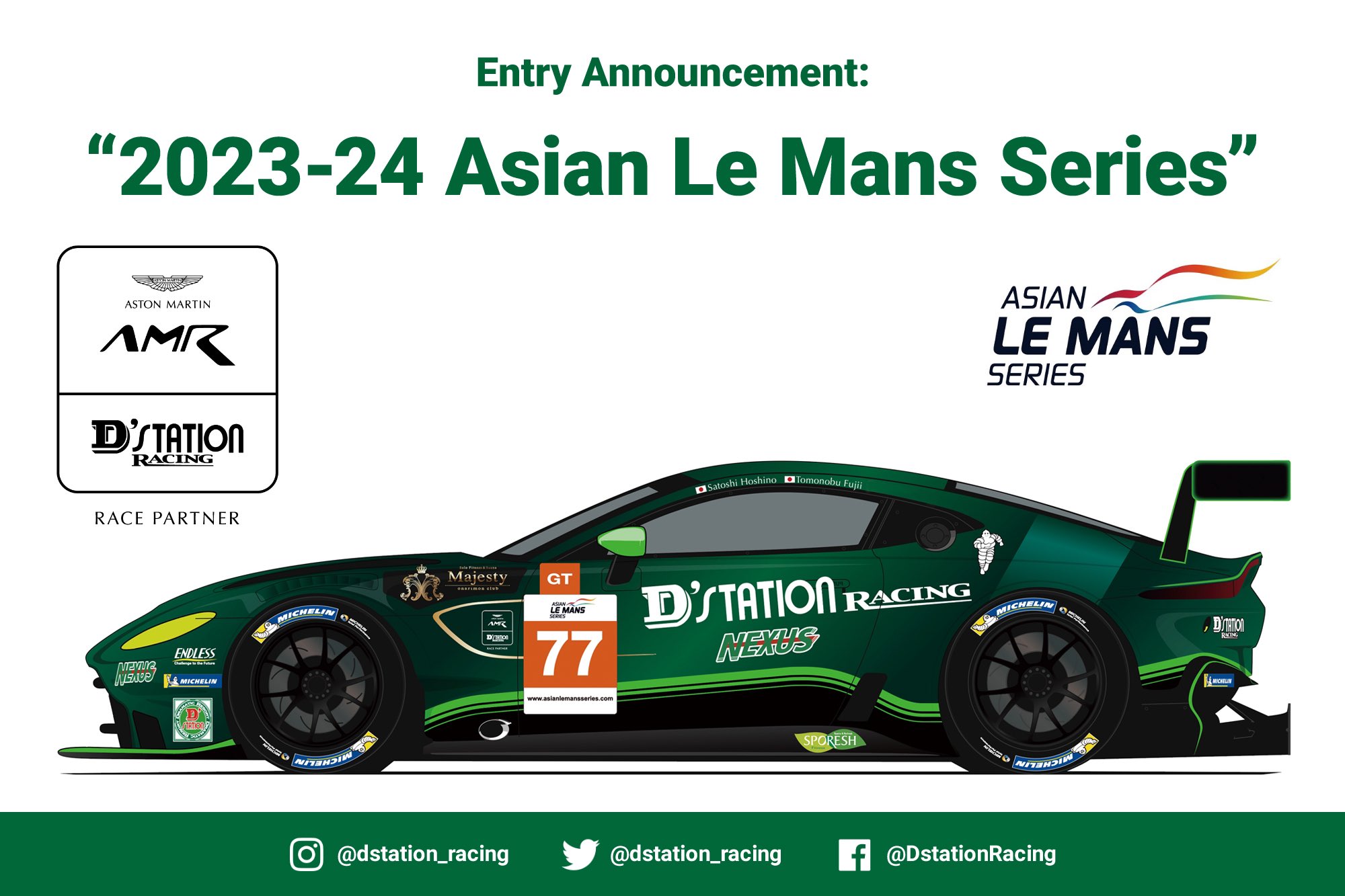 D’station Racing will be competing in the 20232024 Asian Le Mans