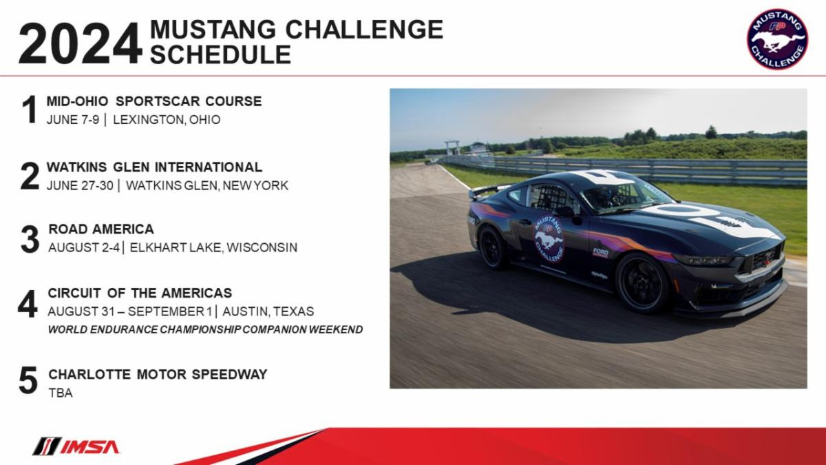 Ford Performance and IMSA Announce Inaugural Mustang Challenge Season