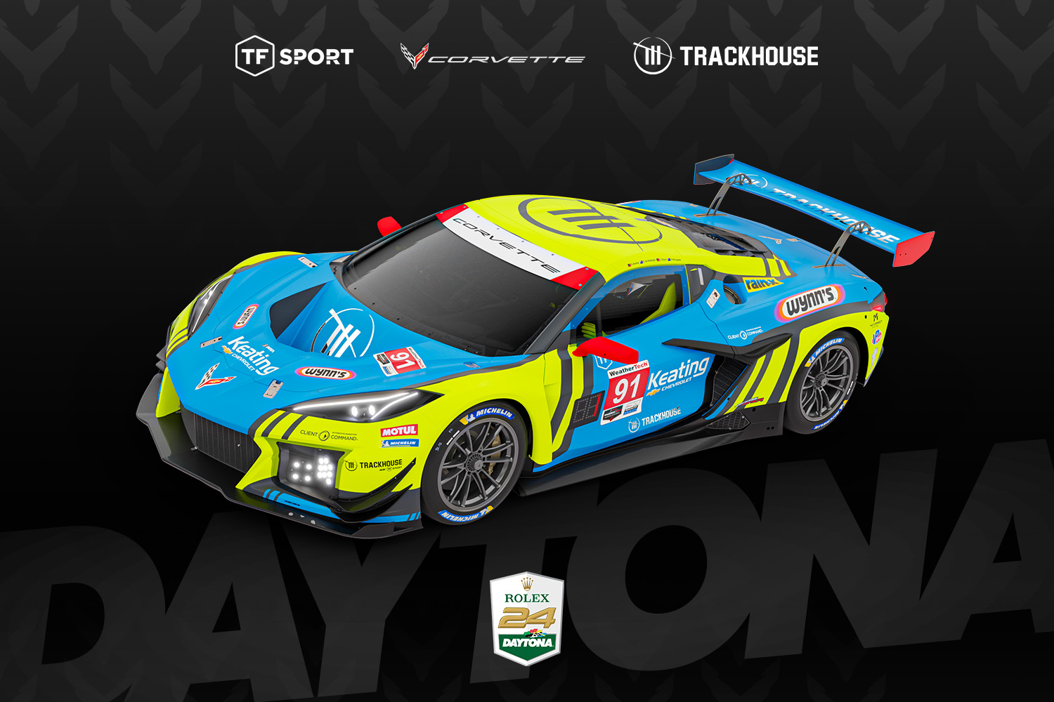 TF Sport and Trackhouse Racing join forces for the 2025 Rolex 24 at