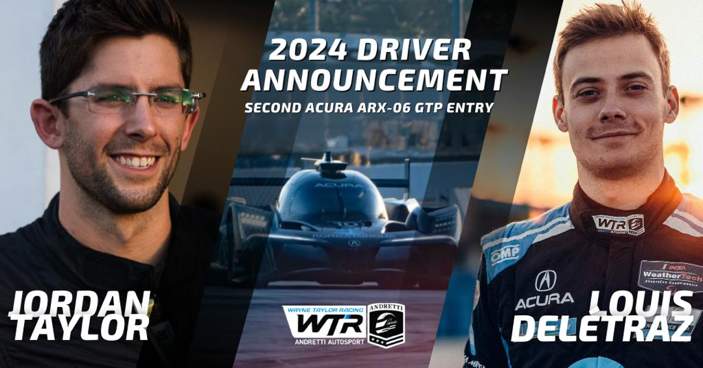 Wayne Taylor Racing with Andretti Autosport Announce Second Car Driver  Lineup
